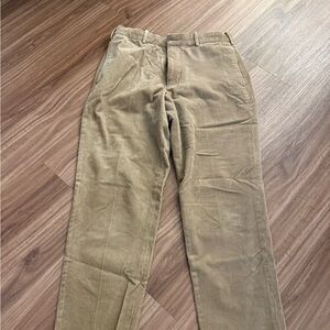 Uniqlo Men's Tan Corduroy Pants (Size small)